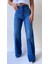 Geniş Paça Jean Pantolon Mavi 2