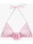Gül Aplike Detaylı Üçgen Bikini Üstü 1