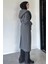 Bel Kuşaklı Iç Astarlı Kapüşonlu Tesettür Kaban P-00019495 4