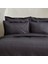 Uniq %100 Pamuk Saten King Size Nevresim Takımı Antrasit 2