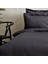 Uniq %100 Pamuk Saten King Size Nevresim Takımı Antrasit 4