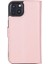 Apple iPhone 13 Uyumlu Deri Cüzdanlı Kılıf Toz Pembe 3