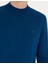Erkek İndigo Regular Fit Çeyrek Yaka Yün Karışımlı Basic Triko Kazak 50270049-VR106 7