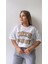 Kabartmalı Cute Daisy Tişört Ekru Bej 5