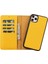 Apple iPhone 11 Pro Max Uyumlu Deri Cüzdanlı Kılıf FL12 Sarı 5