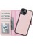 Apple iPhone 14 Plus Uyumlu Deri Cüzdanlı Kılıf Mwwn Nu2 Pembe 5