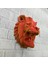 Özel Tasarım 3D Aslan Figürü Duvar Süsü Dekoratif Heykel 20X21 cm 2