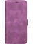 Apple iPhone 13 Pro Uyumlu Deri Cüzdanlı Kılıf Rustik Mor 2