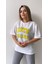 Kabartmalı Cute Daisy Tişört Ekru Sarı 6