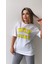 Kabartmalı Cute Daisy Tişört Ekru Sarı 8
