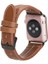 Apple Watch Uyumlu Deri Kordon 42-44-45MM Nm3-As2 Taba 2