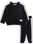 Garnili Sweatshirt Takım 2-8 Yaş Siyah 1