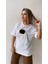 Uzaylı Varak Baskılı Tişört Ekru 6