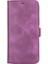 Apple iPhone 13 Pro Max Uyumlu Deri Cüzdanlı Kılıf Rustik Mor 2