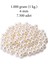 1.000 Gram (1 Kg.) 6mm Krem Renk Plastik Inci Boncuk Çanta ve Takı Yapım Boncuğu (~7.500 Adet) 1