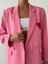 Kalp Nakışlı Ceket Pembe 5
