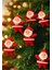 3lü Noel Baba Figürü Yılbaşı Ağacı Süsü 5 cm 1
