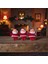 3lü Noel Baba Figürü Yılbaşı Ağacı Süsü 5 cm 2
