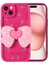Apple iPhone 15 Kılıf Kamera Korumalı Figür Tasarımlı Vlmt Kapya Kapak-Pembe Koyu 1