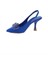 K041 Mavi Fiyonklu 7 cm Klasik Topuk Kadın Ayakkabı 4