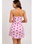 Pembe Çilek Desenli Askılı Kadın Gecelik - IH001U-4VWAO7 3