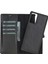 Samsung Galaxy Note 20 Uyumlu Deri Cüzdanlı Kılıf Rst1 Siyah 1
