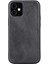 Apple iPhone 12 Mini Uyumlu Deri Arka Kapak Rock Rst1 Siyah 5