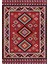Kırmızı Etnik Kilim Desenli Dijital Baskılı Kaymaz Taban Yıkanabilir Halı 2