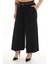 Büyük Beden Toparlayıcı Kemerli Yüksek Bel Boru Paça Örme Kadın Etek Pantolon 1