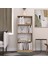Modern Çok Renkli Kitaplık – Minimalist 4 Raflı Depolama Ünitesi (Beyaz / Sonomo / Atlantik Çam) 1