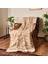 Soft Sprig Pamuklu Tv Battaniyesi - Bej - 130X170 cm 1