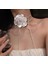 Choker Kolye Saten Gül Oval Tasarım (BC-1148 ) 1