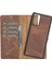 Samsung Galaxy Note 20 Uyumlu Deri Cüzdanlı Kılıf G2 Kahve 5