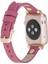 Apple Watch Uyumlu Deri Kordon 38-40-41MM Rt Cp4 Fuşya 2