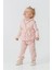 Queenkids Kız Bebek 52021 Yelekli 3'lü Takım Pembe 1