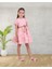 Queenkids Kız Çocuk M0799 Fisto Elbise Pembe 1