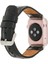 Apple Watch Uyumlu Deri Kordon 42-44-45MM De5 Siyah 2