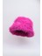 Neon Pembe Suni Kürk Peluş Kalpak Şapka 1