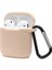 Airpods 2 (2.nesil) Sert Silikon Kılıf - Bej 1
