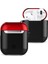 Airpods 2 (2.nesil) 3in1 Kılıf - Siyah-Kırmızı 1