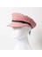 Süet Pembe Kasket Şapka 2
