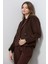 Cepli Kruvaze Yaka Yumuşak Dokulu Kaşe Mont 1