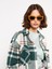 Yeni Sezon Ekose Uzun Kollu Flanel Oversize Kadın Oduncu Gömlek Ceket 3