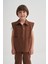 Gabardin Yelek 2-7 Yaş Kahve 1