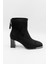 Kristebell Ithal Süet Deri Topuklu Arkadan Fermuarlı Kadın Bot 2506 - Siyah - 36 1