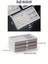Modern Gri 3 Çekmeceli Takı Bijuteri Mücevher Kutusu Organizer Düzenleyici Şeffaf 13 x 23 x 10 cm 3
