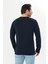 Erkek Pamuklu V Yaka Uzun Kollu Tişört Lacivert 5021-L 7