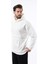 Ekru Kapüşonlu Cep Detaylı Erkek Sweatshirt 7092 2
