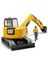 Bruder Cat Mini Ekskavatör ve Inşaat Işçisi BR02466 3