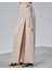 Kadın Lastikli Yüksek Belden Bağlamalı Geniş Paça Pantolon 5